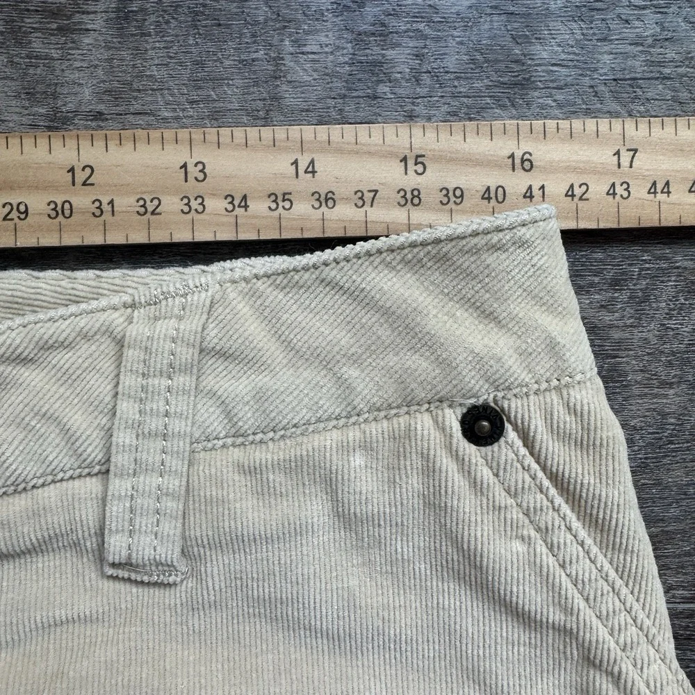 Vineyard Vines Corduroy Skirt Pockets Beige Womens Sz  8 Cotton‎ Spandex Stretch